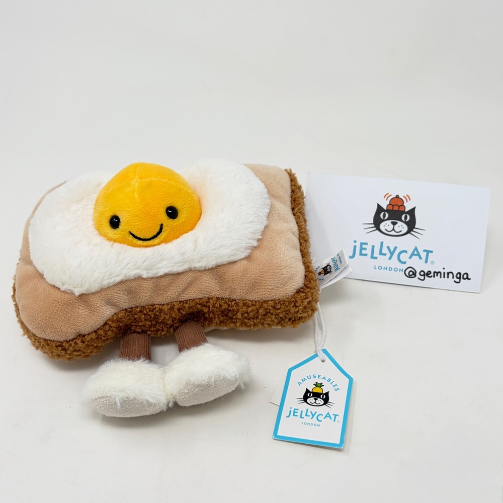 Jellycat Amuseables Egglantine Egg On Toast, NWT - Picture 2 of 8